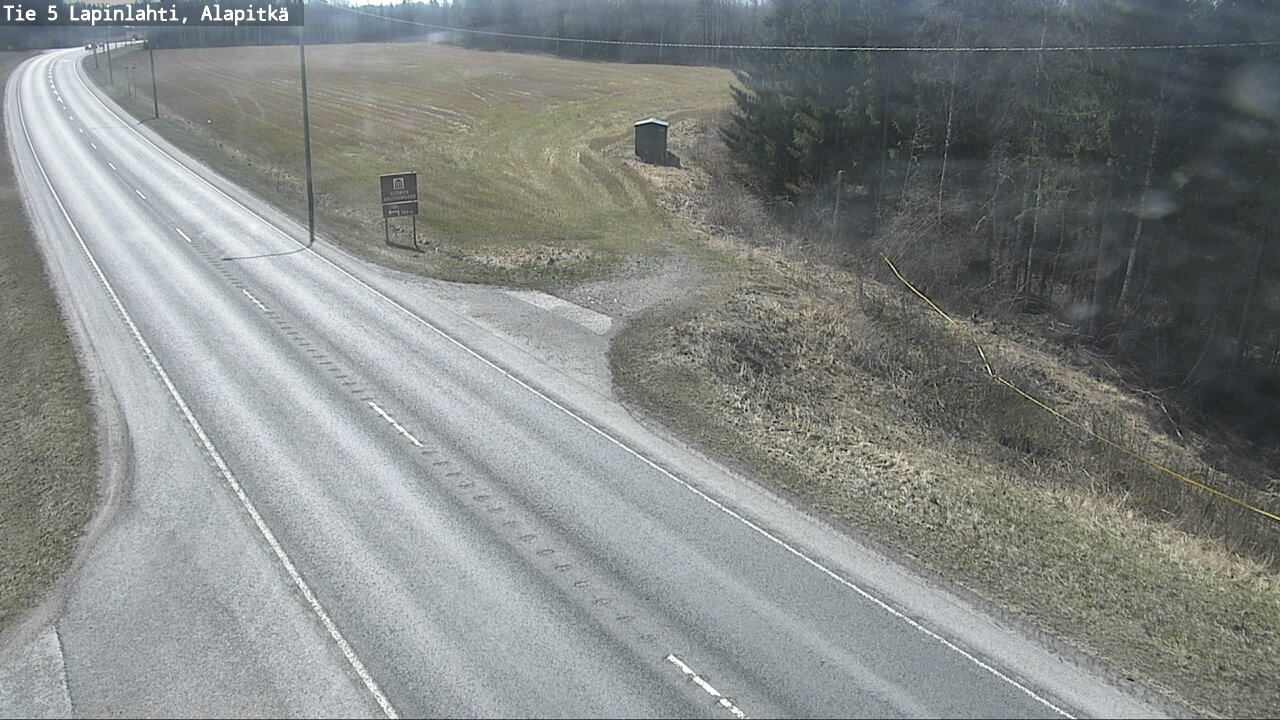 Weather Camera Image Road 5 Lapinlahti, Alapitkä, Lapinlahti, Pohjois-Savo