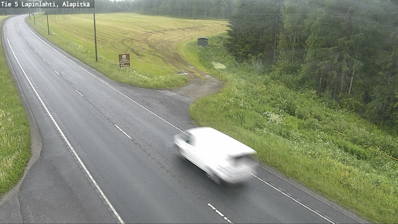 Weather Camera Image Väg 5 Lapinlax, Alapitkä, Lapinlahti, Pohjois-Savo