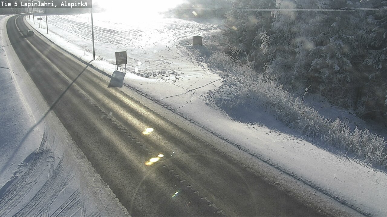 Weather Camera Image Road 5 Lapinlahti, Alapitkä, Lapinlahti, Pohjois-Savo