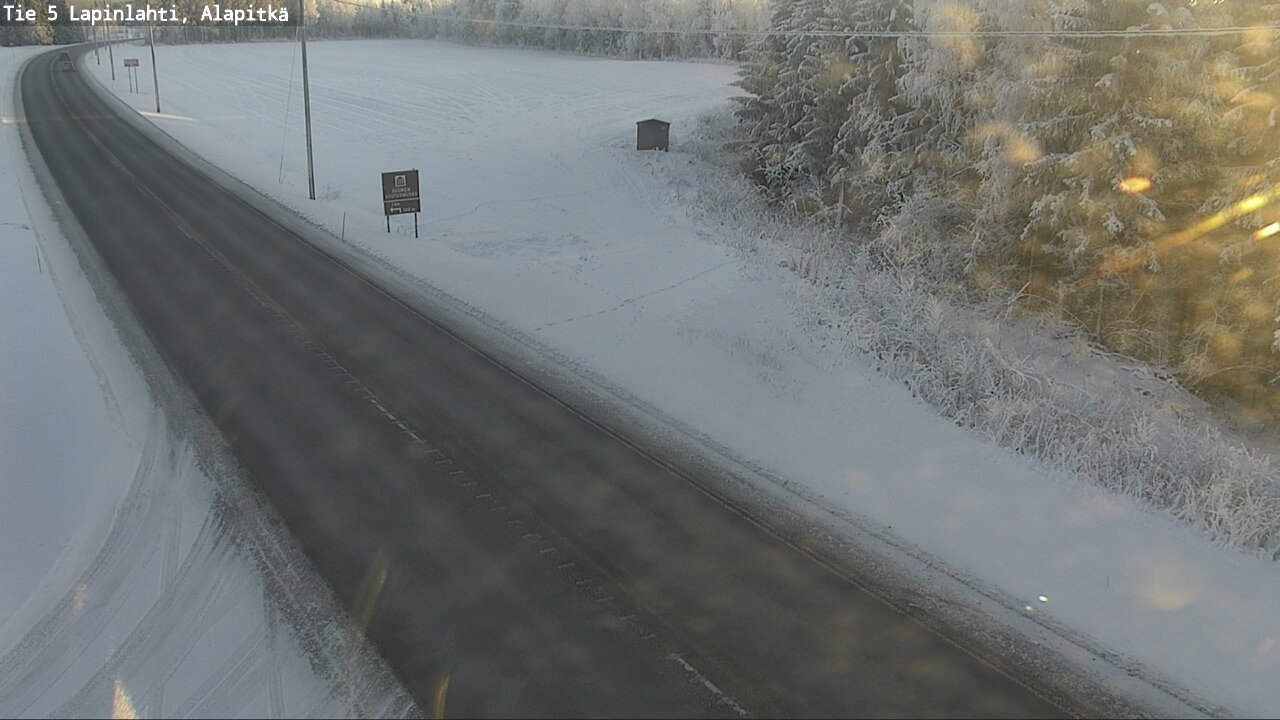 Weather Camera Image Road 5 Lapinlahti, Alapitkä, Lapinlahti, Pohjois-Savo