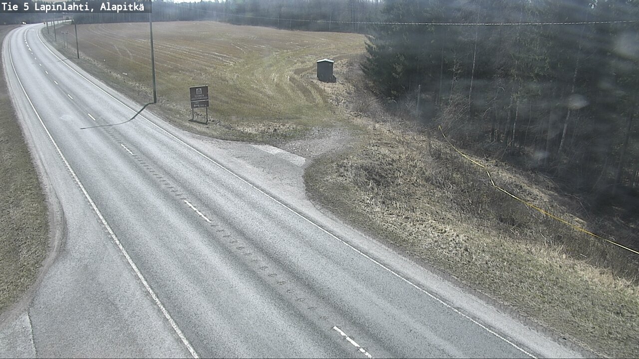 Weather Camera Image Väg 5 Lapinlax, Alapitkä, Lapinlahti, Pohjois-Savo