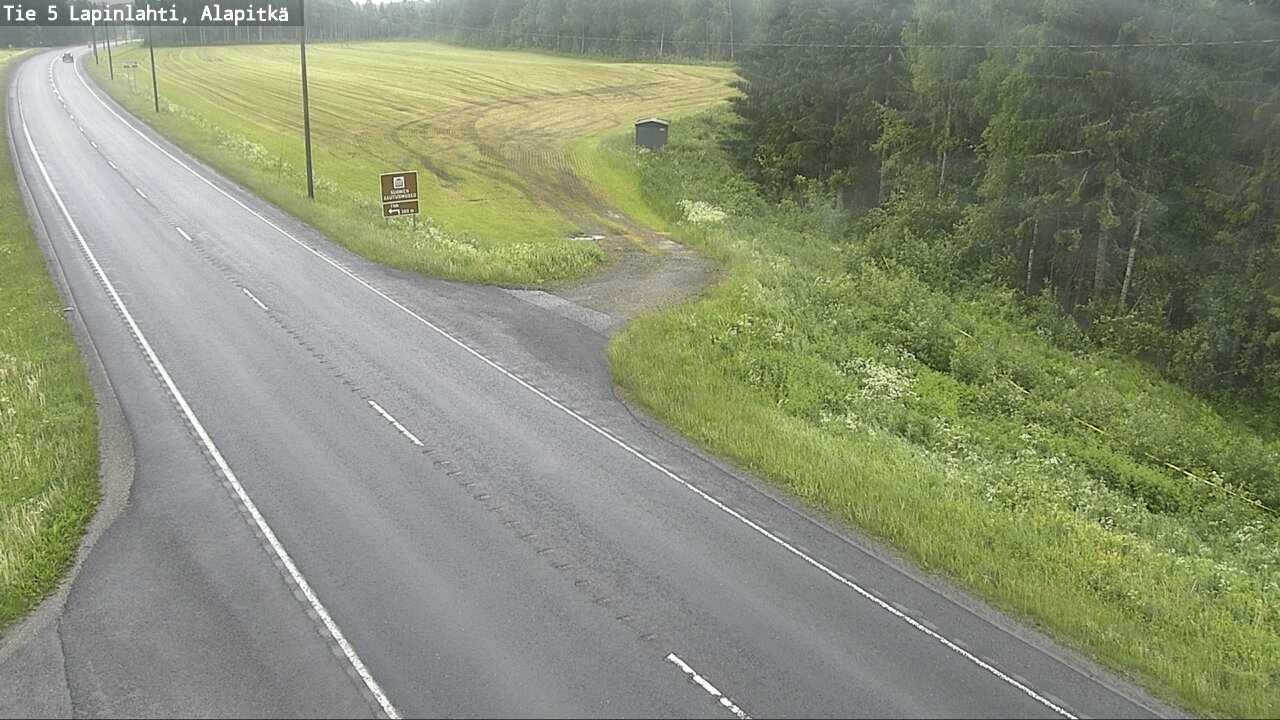 Weather Camera Image Väg 5 Lapinlax, Alapitkä, Lapinlahti, Pohjois-Savo