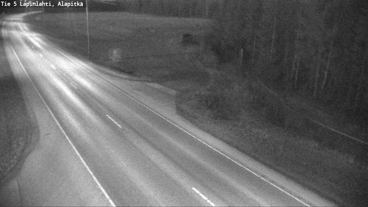 Weather Camera Image Väg 5 Lapinlax, Alapitkä, Lapinlahti, Pohjois-Savo