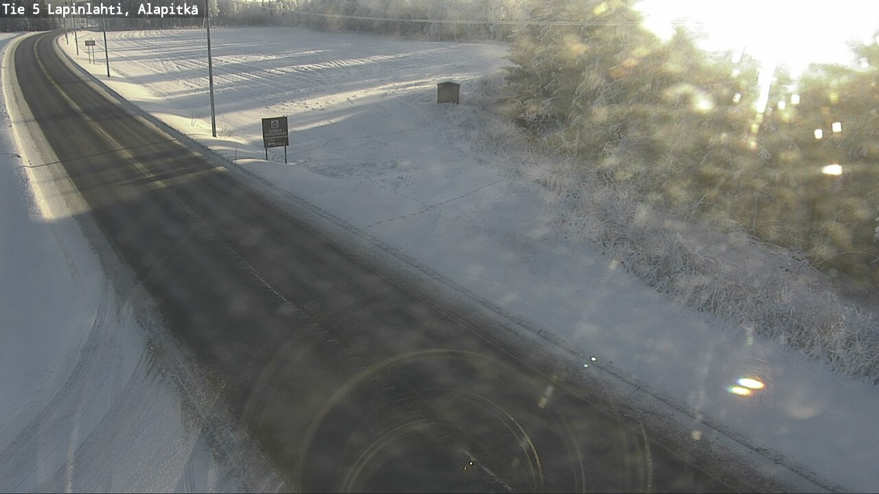Weather Camera Image Road 5 Lapinlahti, Alapitkä, Lapinlahti, Pohjois-Savo
