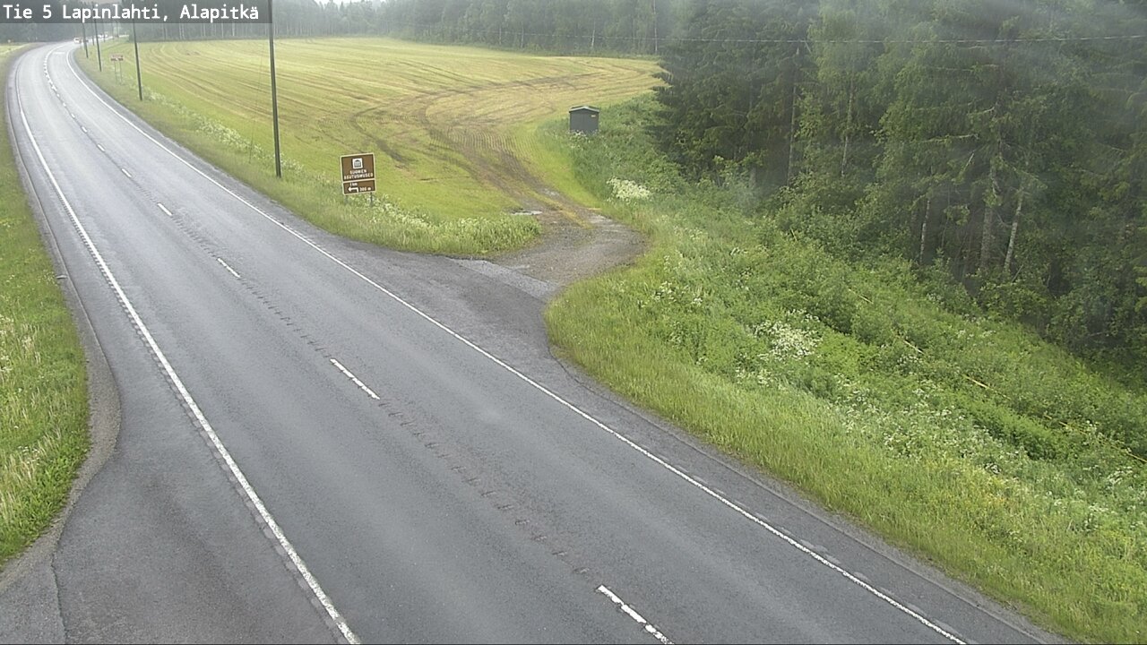 Weather Camera Image Väg 5 Lapinlax, Alapitkä, Lapinlahti, Pohjois-Savo