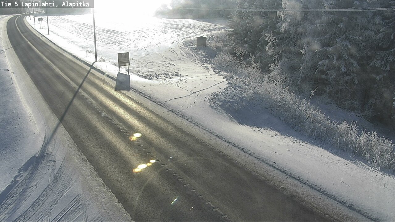 Weather Camera Image Road 5 Lapinlahti, Alapitkä, Lapinlahti, Pohjois-Savo
