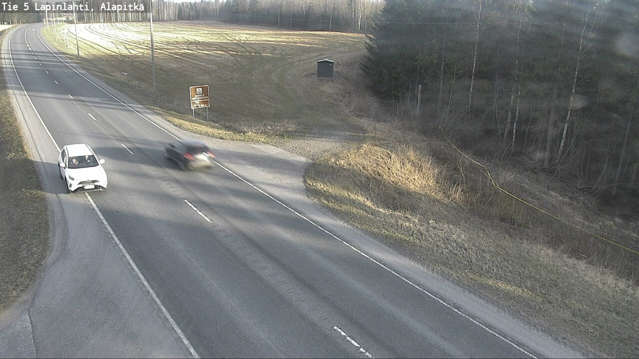 Weather Camera Image Väg 5 Lapinlax, Alapitkä, Lapinlahti, Pohjois-Savo