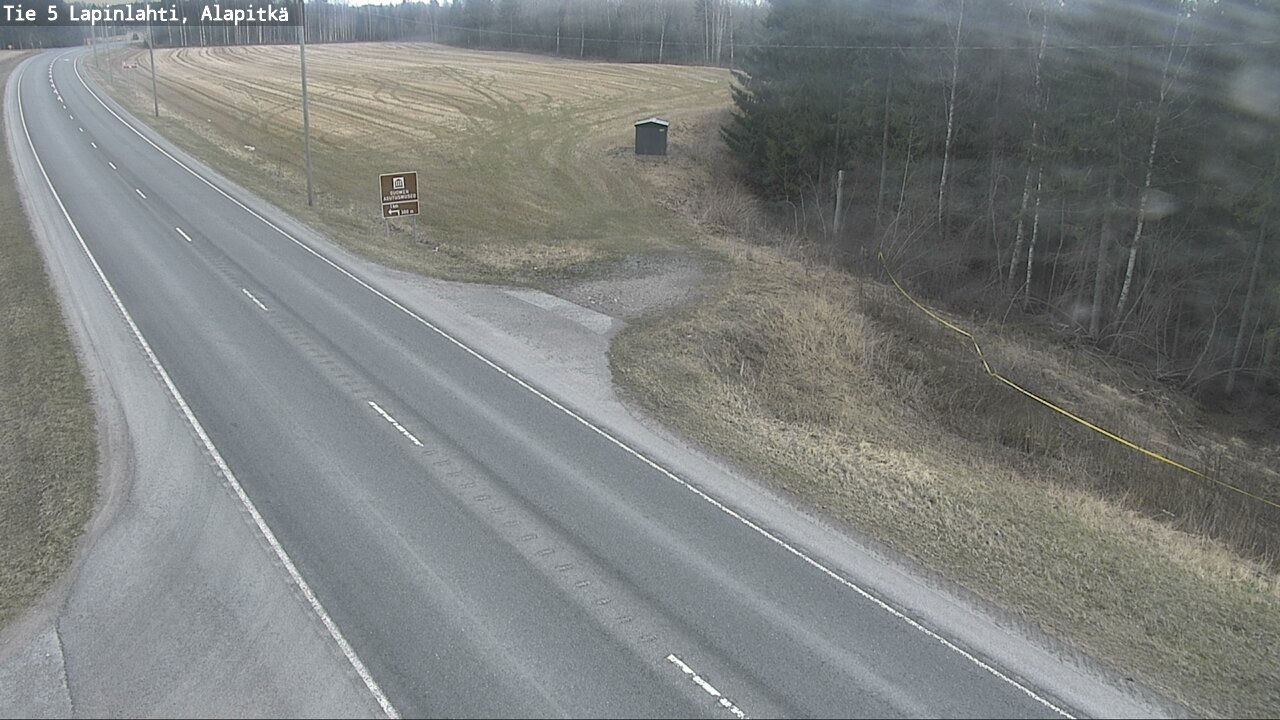 Weather Camera Image Väg 5 Lapinlax, Alapitkä, Lapinlahti, Pohjois-Savo