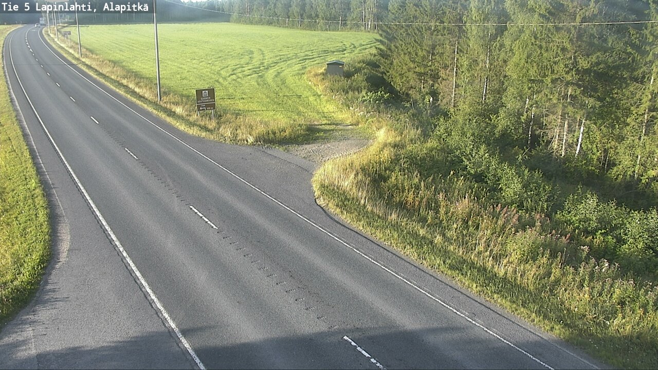 Weather Camera Image Väg 5 Lapinlax, Alapitkä, Lapinlahti, Pohjois-Savo