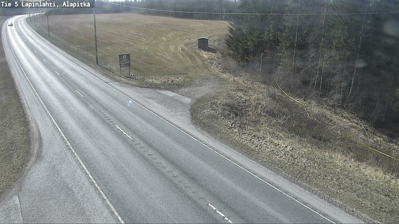 Weather Camera Image Väg 5 Lapinlax, Alapitkä, Lapinlahti, Pohjois-Savo