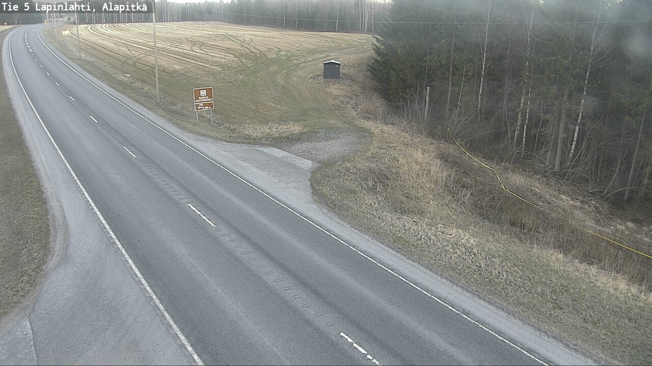 Weather Camera Image Väg 5 Lapinlax, Alapitkä, Lapinlahti, Pohjois-Savo