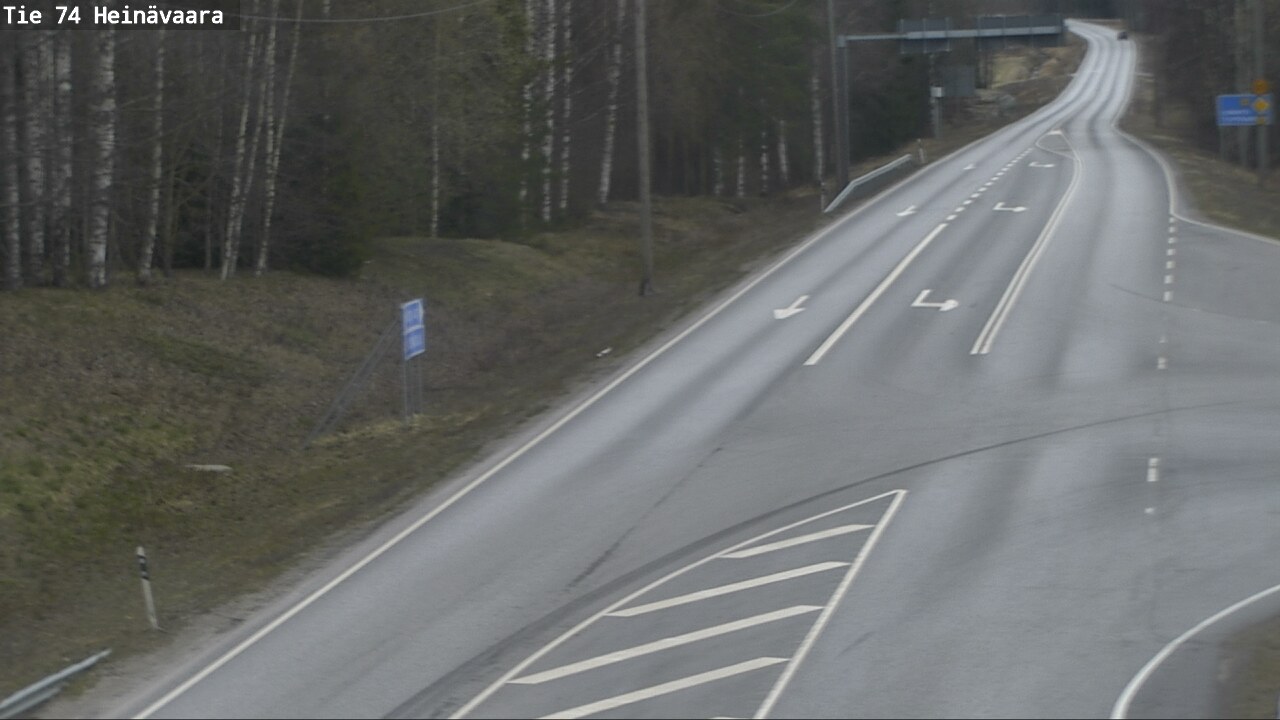 Weather Camera Image Väg 74 Åminne, Heinävaara, Joensuu, Pohjois-Karjala