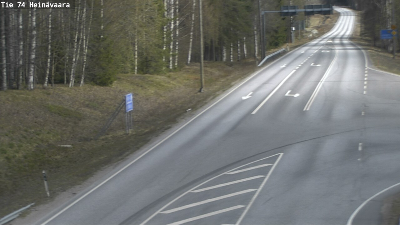Weather Camera Image Väg 74 Åminne, Heinävaara, Joensuu, Pohjois-Karjala