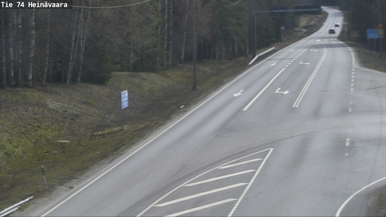 Weather Camera Image Väg 74 Åminne, Heinävaara, Joensuu, Pohjois-Karjala