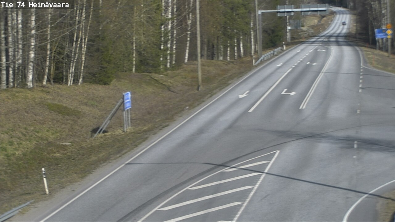 Weather Camera Image Väg 74 Åminne, Heinävaara, Joensuu, Pohjois-Karjala