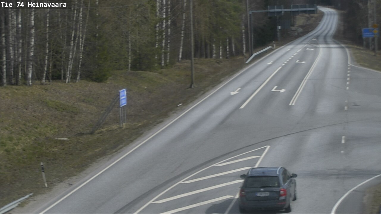 Weather Camera Image Väg 74 Åminne, Heinävaara, Joensuu, Pohjois-Karjala
