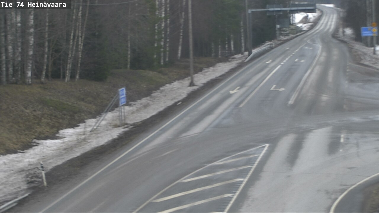 Weather Camera Image Väg 74 Åminne, Heinävaara, Joensuu, Pohjois-Karjala