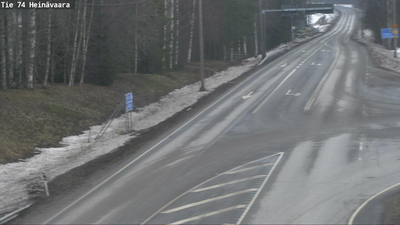 Weather Camera Image Väg 74 Åminne, Heinävaara, Joensuu, Pohjois-Karjala