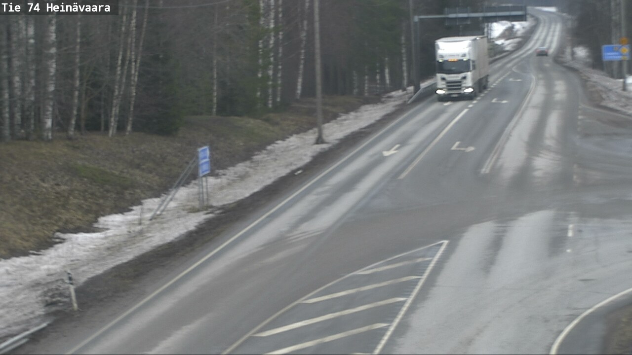 Weather Camera Image Väg 74 Åminne, Heinävaara, Joensuu, Pohjois-Karjala