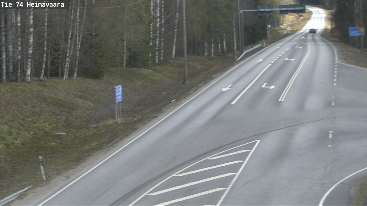 Weather Camera Image Väg 74 Åminne, Heinävaara, Joensuu, Pohjois-Karjala