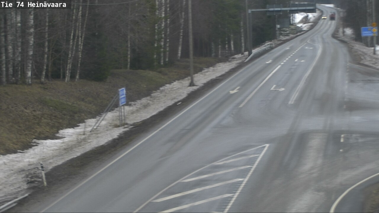 Weather Camera Image Väg 74 Åminne, Heinävaara, Joensuu, Pohjois-Karjala