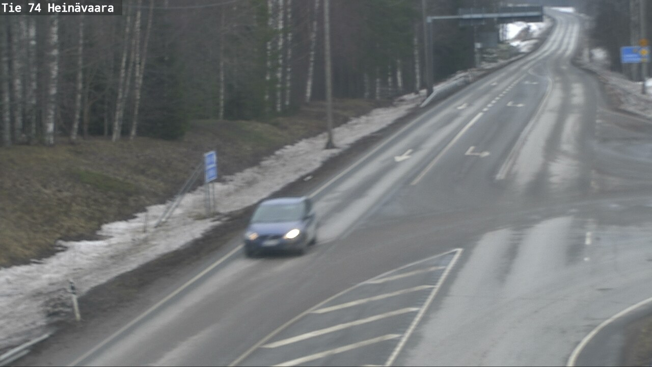 Weather Camera Image Väg 74 Åminne, Heinävaara, Joensuu, Pohjois-Karjala
