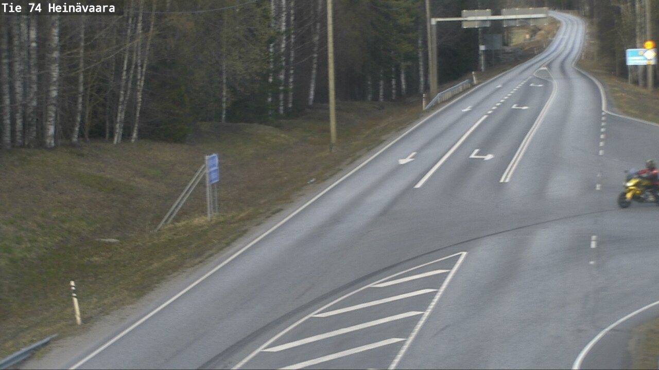 Weather Camera Image Väg 74 Åminne, Heinävaara, Joensuu, Pohjois-Karjala