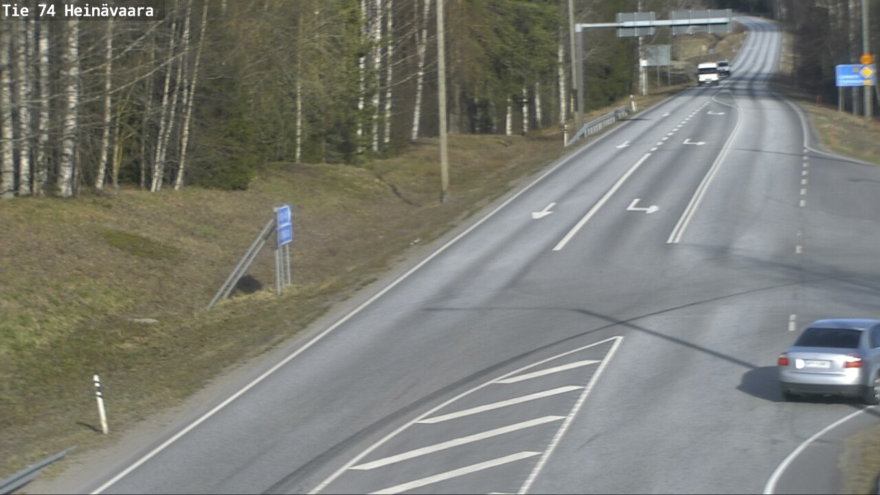 Weather Camera Image Väg 74 Åminne, Heinävaara, Joensuu, Pohjois-Karjala