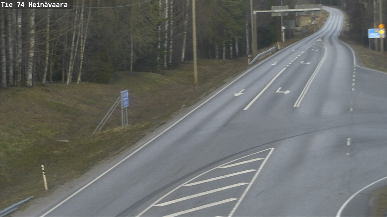 Weather Camera Image Väg 74 Åminne, Heinävaara, Joensuu, Pohjois-Karjala