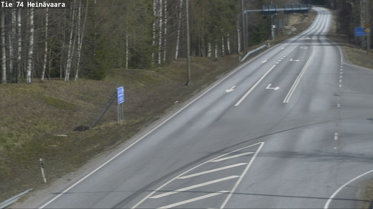 Weather Camera Image Väg 74 Åminne, Heinävaara, Joensuu, Pohjois-Karjala