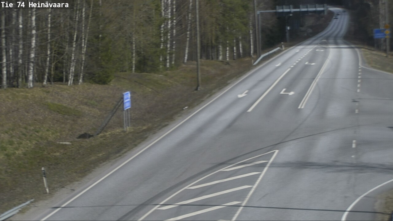 Weather Camera Image Väg 74 Åminne, Heinävaara, Joensuu, Pohjois-Karjala