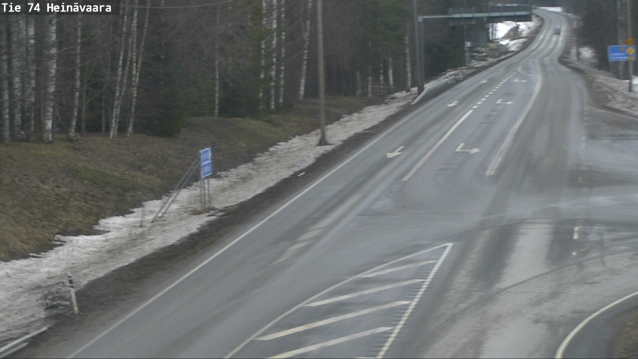 Weather Camera Image Väg 74 Åminne, Heinävaara, Joensuu, Pohjois-Karjala
