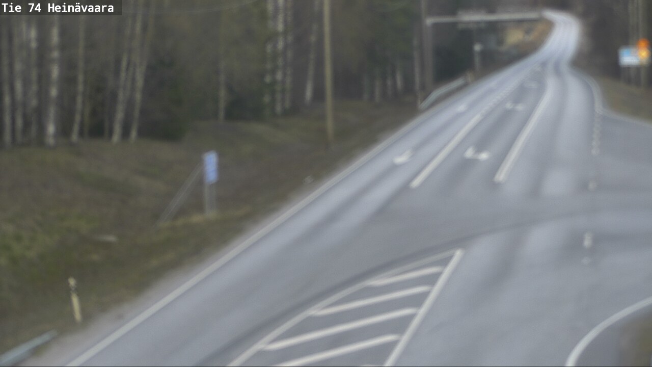 Weather Camera Image Väg 74 Åminne, Heinävaara, Joensuu, Pohjois-Karjala