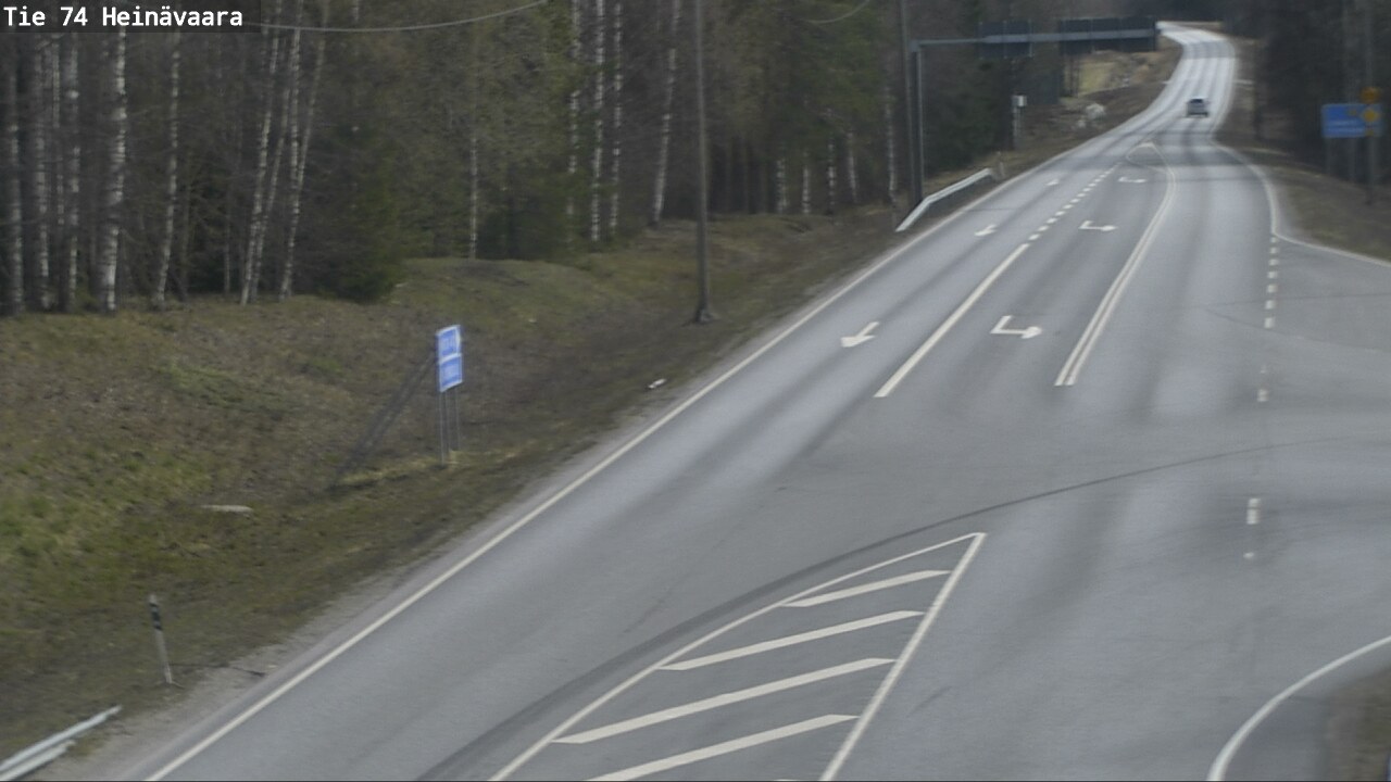 Weather Camera Image Väg 74 Åminne, Heinävaara, Joensuu, Pohjois-Karjala