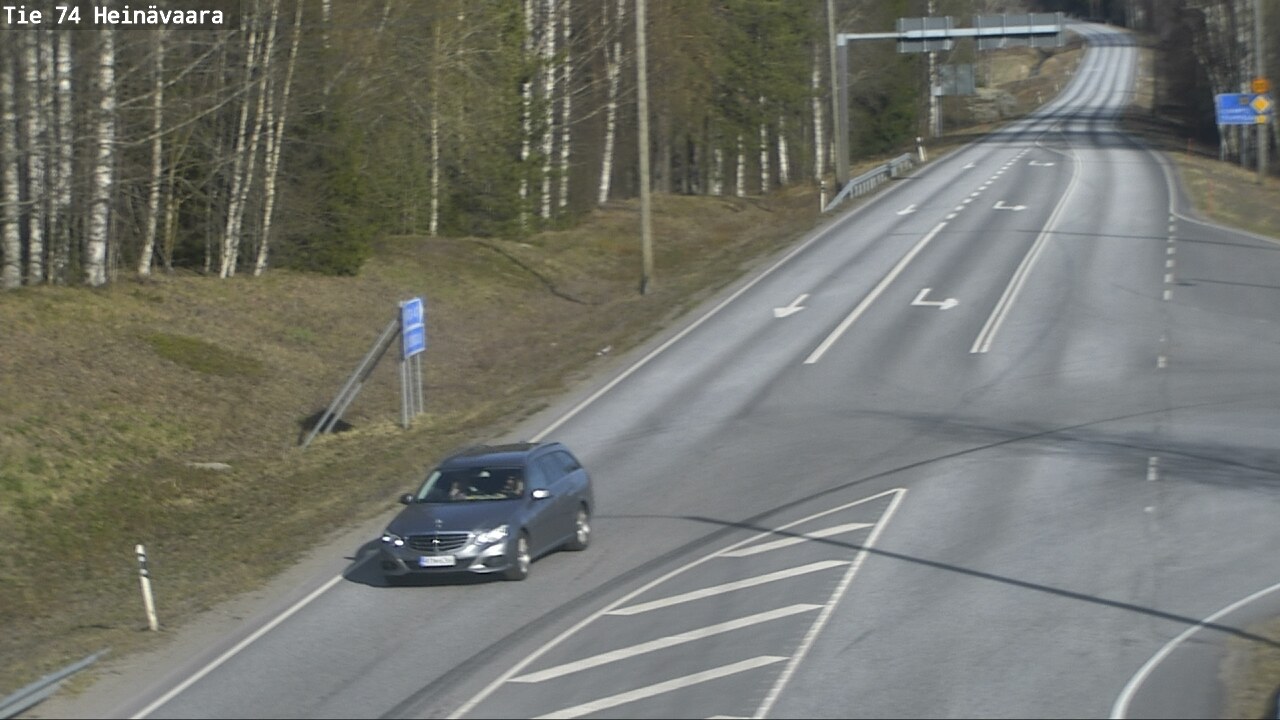 Weather Camera Image Väg 74 Åminne, Heinävaara, Joensuu, Pohjois-Karjala