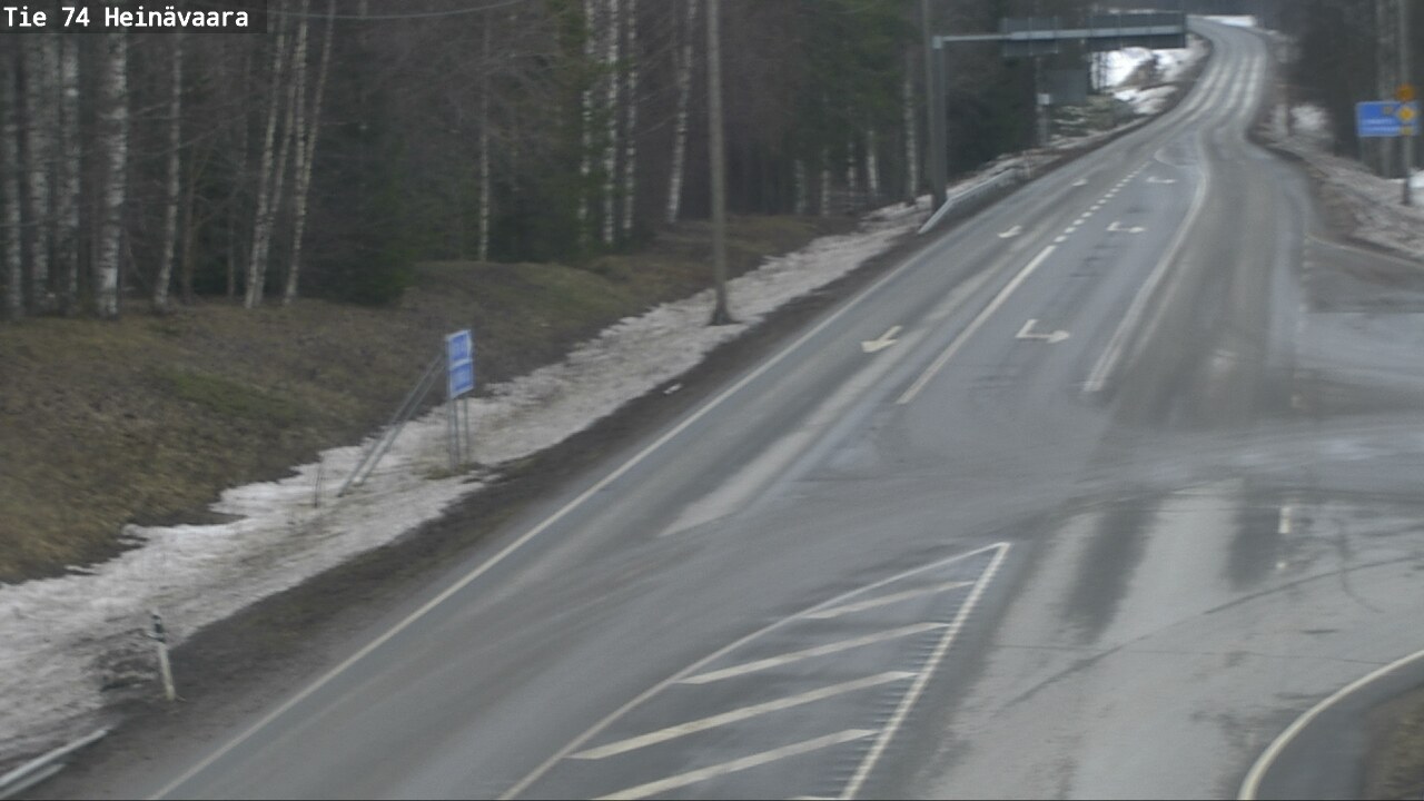 Weather Camera Image Väg 74 Åminne, Heinävaara, Joensuu, Pohjois-Karjala