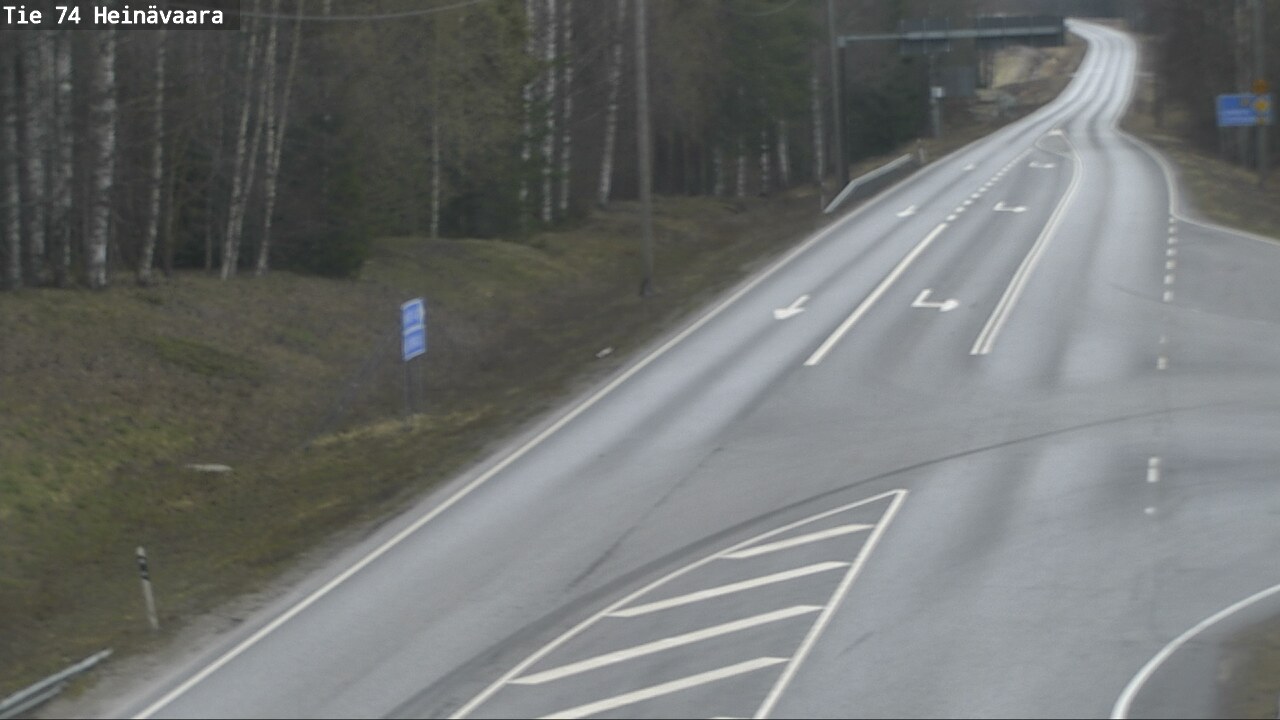 Weather Camera Image Väg 74 Åminne, Heinävaara, Joensuu, Pohjois-Karjala
