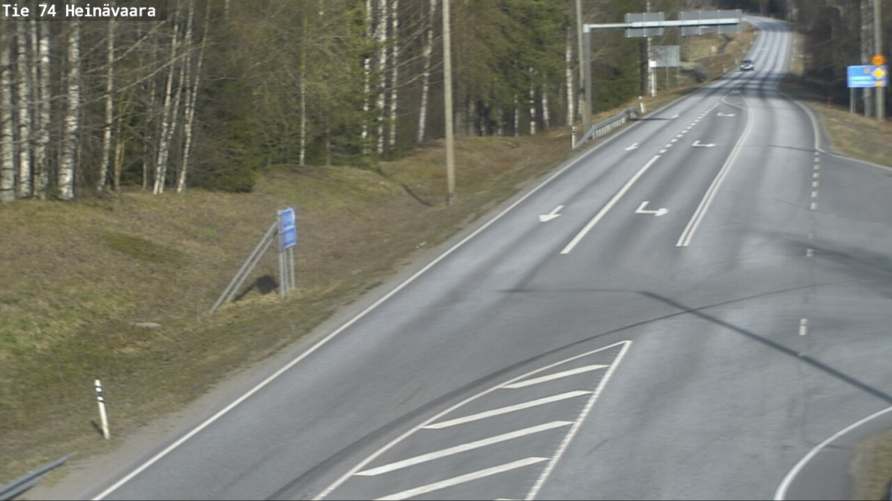 Weather Camera Image Väg 74 Åminne, Heinävaara, Joensuu, Pohjois-Karjala
