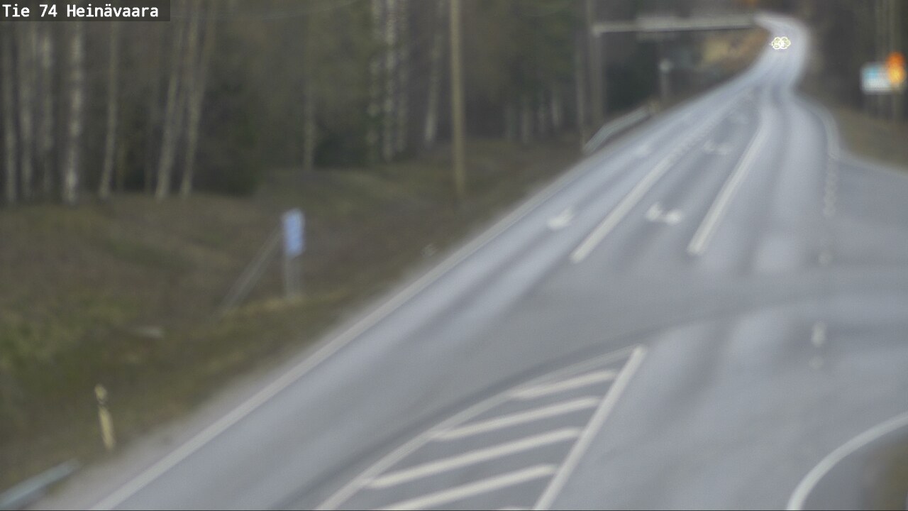 Weather Camera Image Väg 74 Åminne, Heinävaara, Joensuu, Pohjois-Karjala