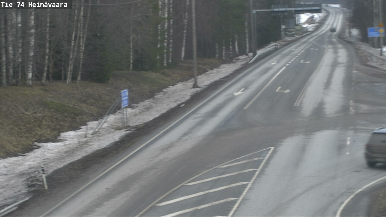 Weather Camera Image Väg 74 Åminne, Heinävaara, Joensuu, Pohjois-Karjala