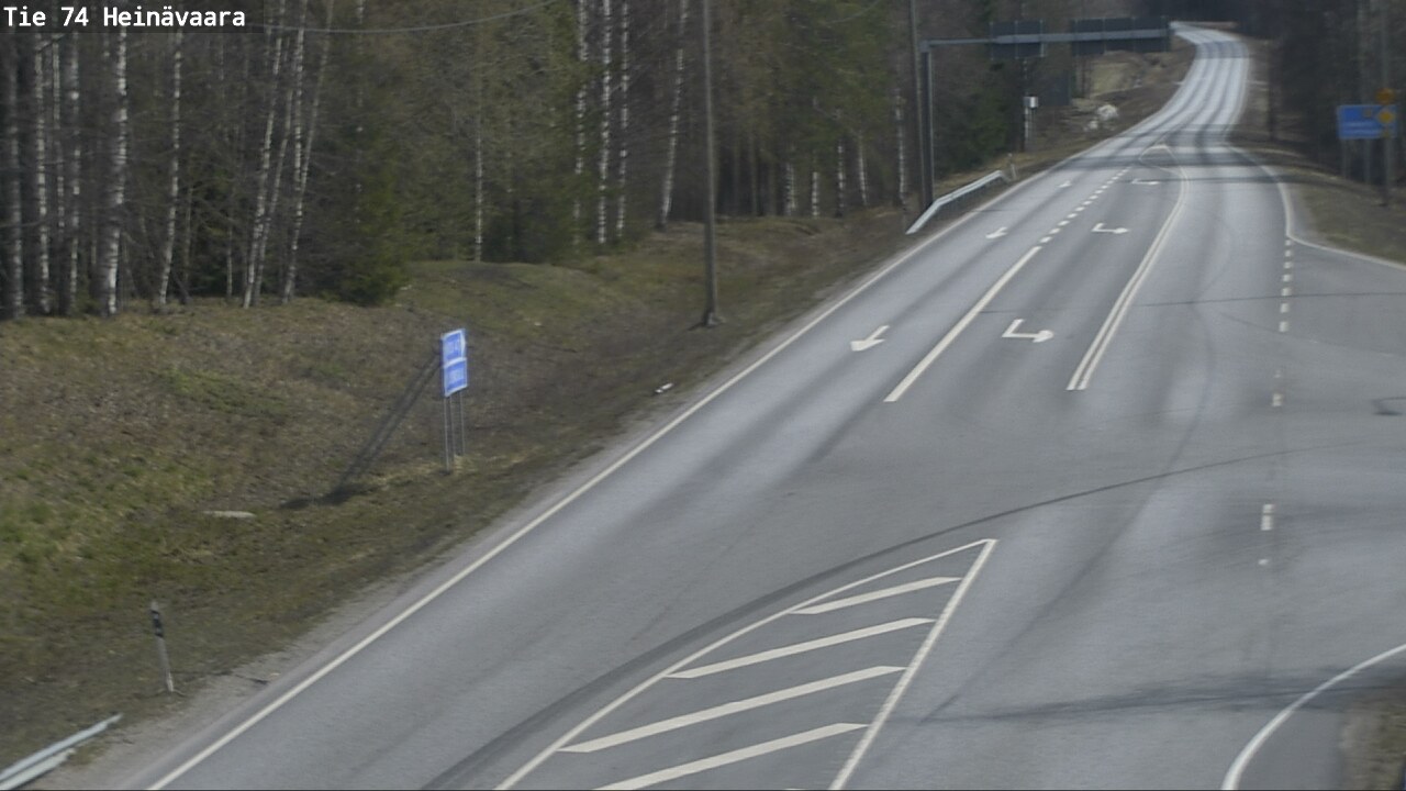 Weather Camera Image Väg 74 Åminne, Heinävaara, Joensuu, Pohjois-Karjala