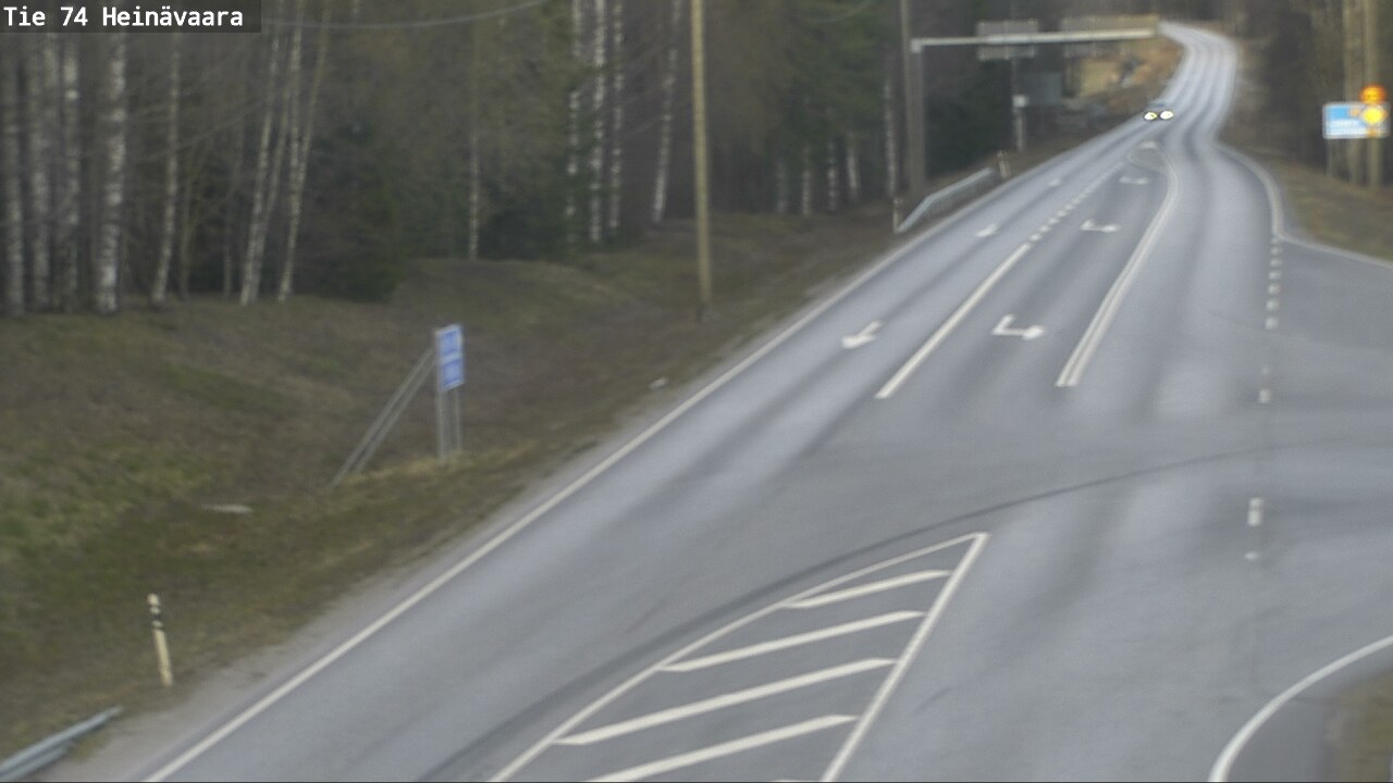 Weather Camera Image Väg 74 Åminne, Heinävaara, Joensuu, Pohjois-Karjala
