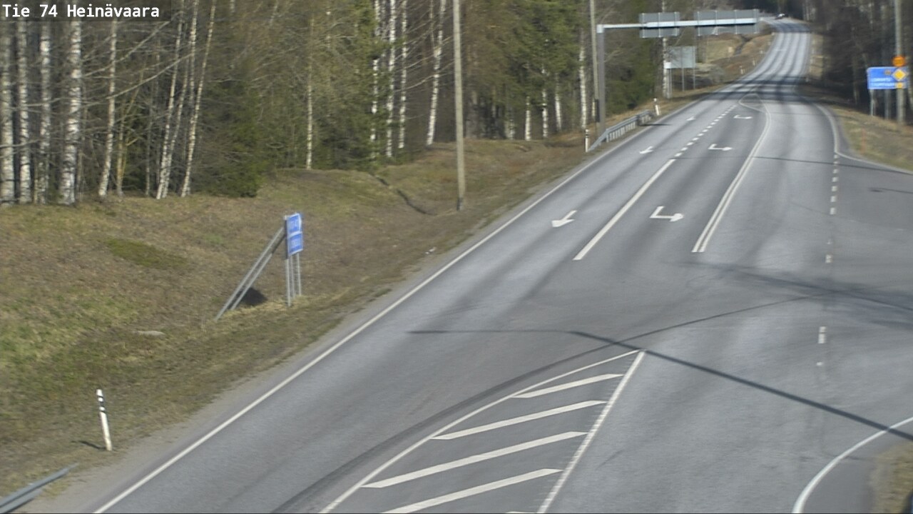 Weather Camera Image Väg 74 Åminne, Heinävaara, Joensuu, Pohjois-Karjala