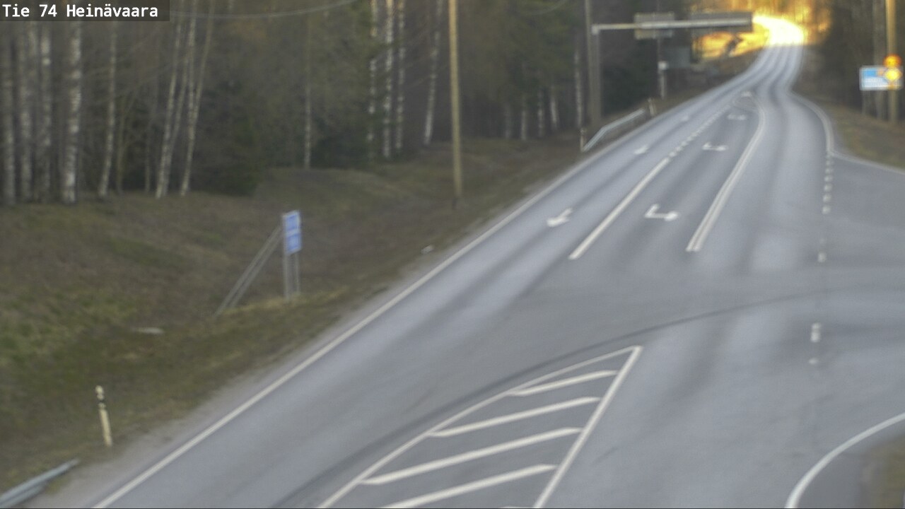 Weather Camera Image Väg 74 Åminne, Heinävaara, Joensuu, Pohjois-Karjala