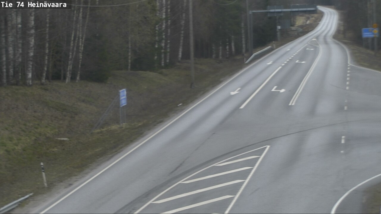 Weather Camera Image Väg 74 Åminne, Heinävaara, Joensuu, Pohjois-Karjala