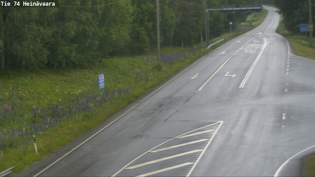 Weather Camera Image Väg 74 Åminne, Heinävaara, Joensuu, Pohjois-Karjala