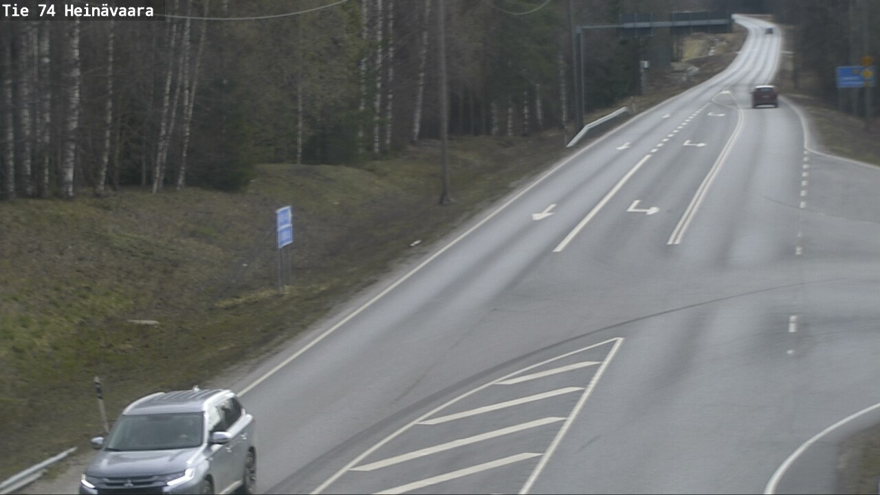 Weather Camera Image Väg 74 Åminne, Heinävaara, Joensuu, Pohjois-Karjala