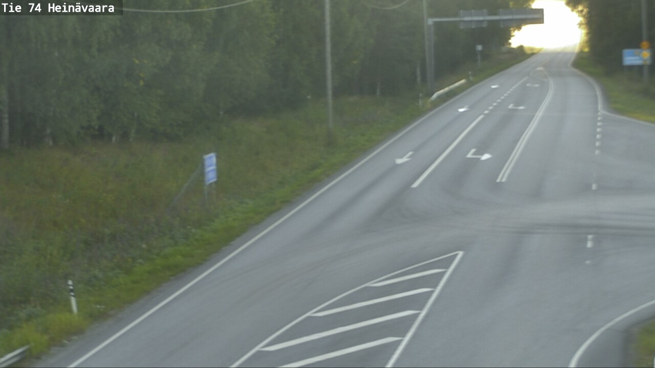 Weather Camera Image Väg 74 Åminne, Heinävaara, Joensuu, Pohjois-Karjala