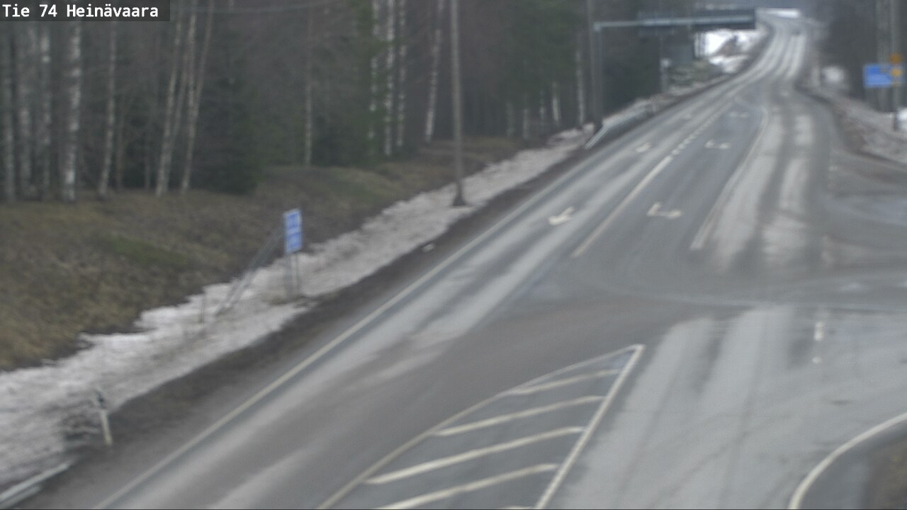 Weather Camera Image Väg 74 Åminne, Heinävaara, Joensuu, Pohjois-Karjala