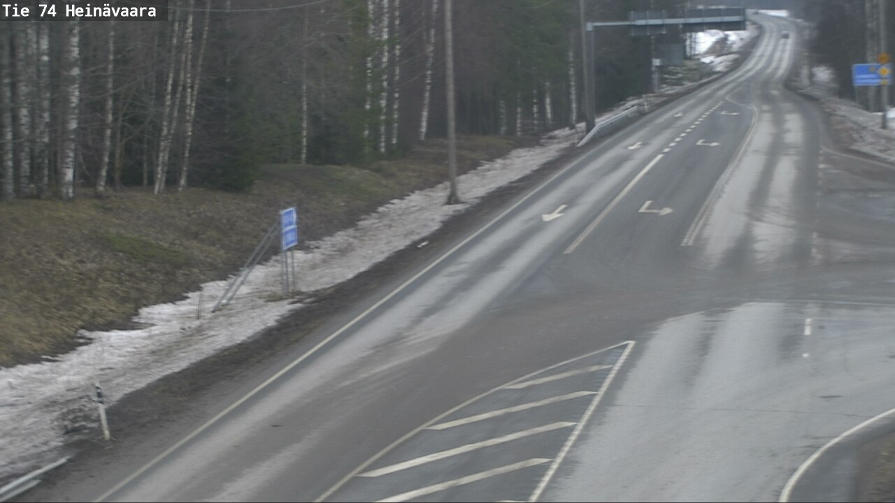Weather Camera Image Väg 74 Åminne, Heinävaara, Joensuu, Pohjois-Karjala